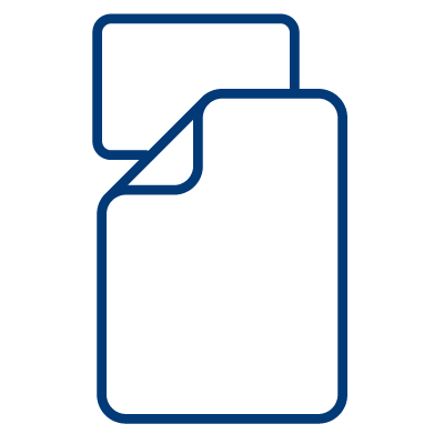 Icon indicating ABENA's assortment of quality bed protection products