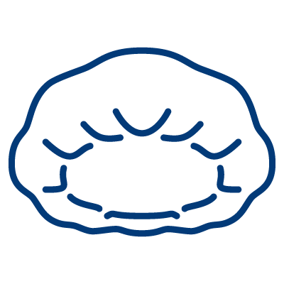 Icon of a head cover to indicate ABENA's protective wear