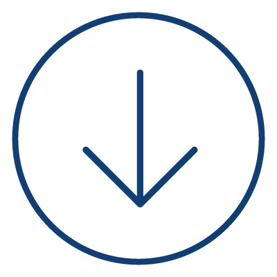 Icon of arrow pointing down