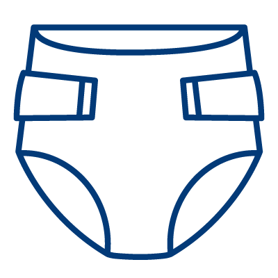 Icon of incontinence products