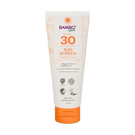 Bambo Nature, Sun lotion, 200 ml, SPF 30, without color and perfume