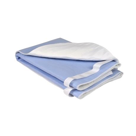 Underpad, ABENA Washable Underpads, 85x75cm, light blue, polyester/rayon/ TPU, with handles