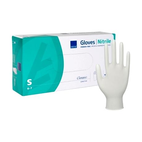 Nitrile, Powderfree Examination Glove S, White